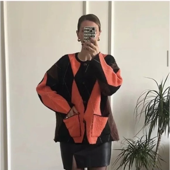 Zara Sweaters - Zara KNIT JACQUARD CARDIGAN NWT